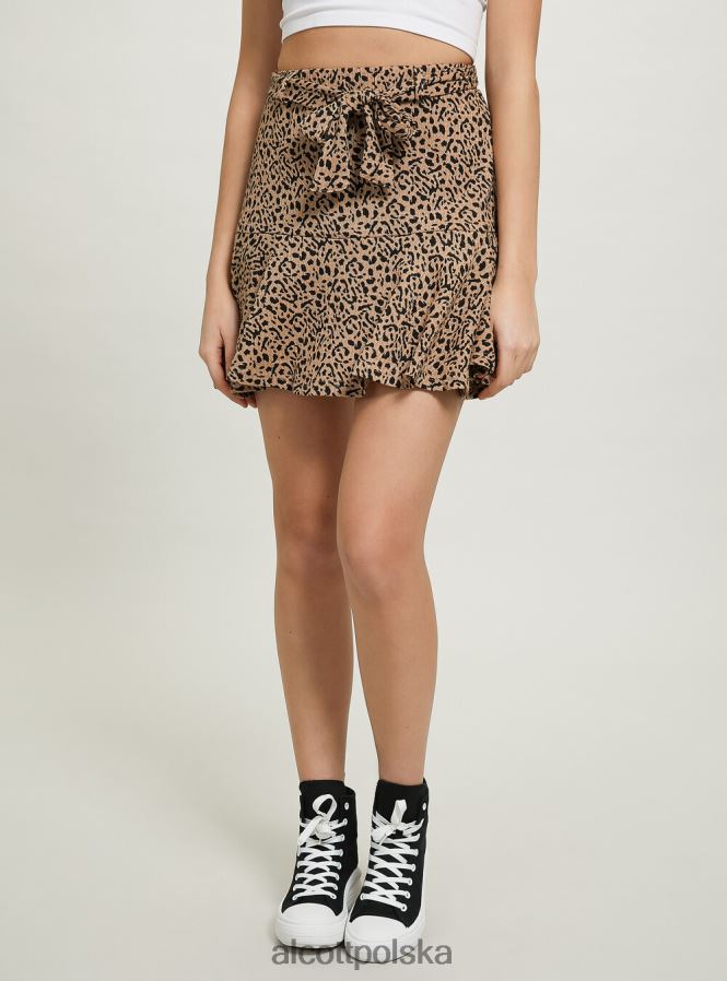 odzież Alcott drukowane spódnice z paskiem bardziej zwierzęcy kobiety 2TXFF6106