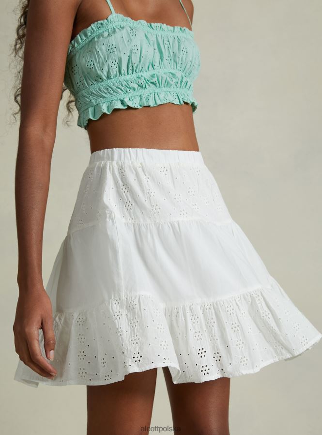 odzież Alcott koronkowa spódnica Sangallo wh2 biały kobiety 2TXFF6303