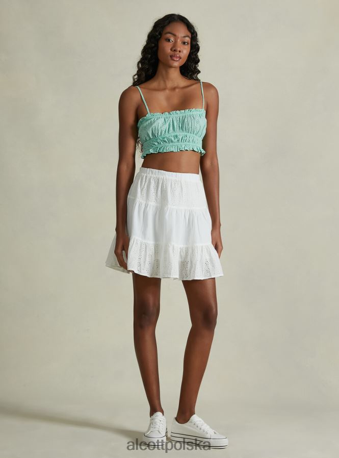 odzież Alcott koronkowa spódnica Sangallo wh2 biały kobiety 2TXFF6303