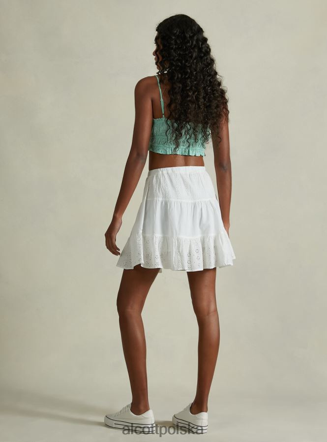 odzież Alcott koronkowa spódnica Sangallo wh2 biały kobiety 2TXFF6303