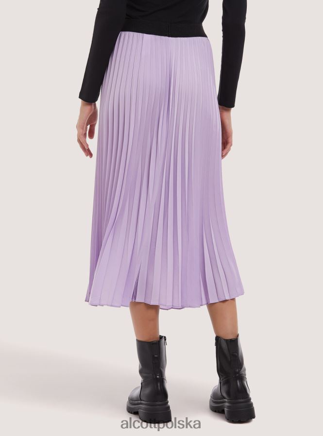 odzież Alcott plisowana spódnica midi bk1 czarny kobiety 2TXFF6120