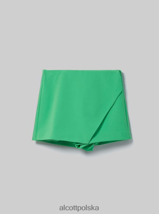 odzież Alcott skort o asymetrycznym kroju wh1 ecru kobiety 2TXFF6407