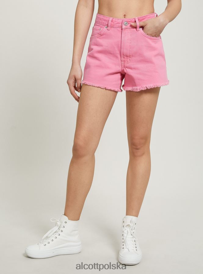 odzież Alcott szorty o surowym kroju pk2 różowy średni kobiety 2TXFF628