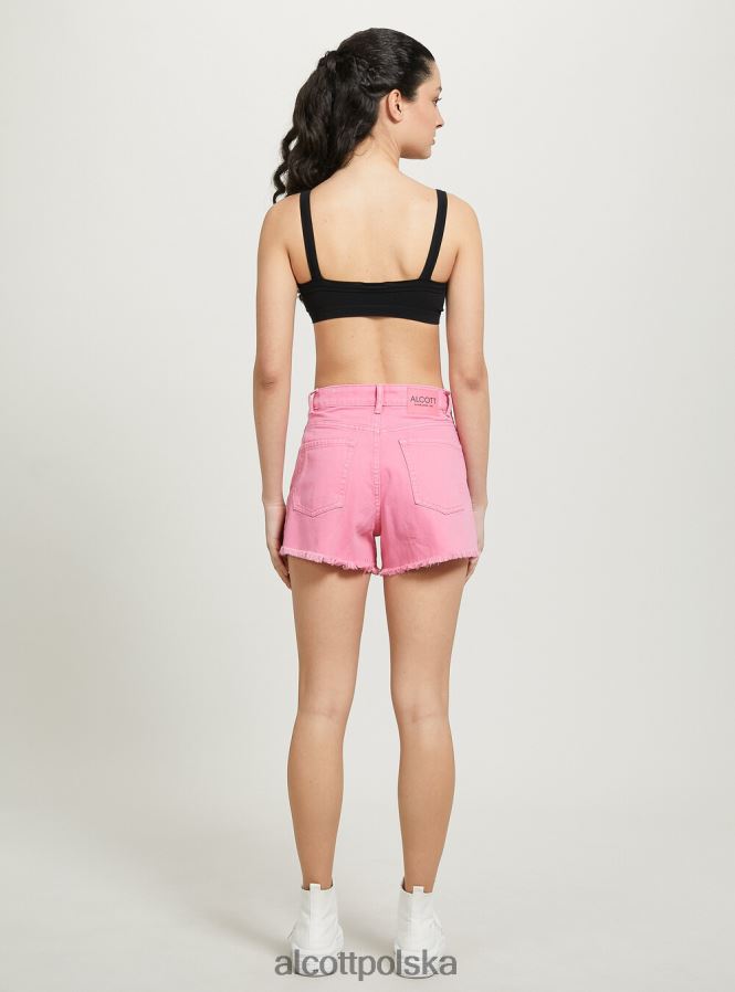 odzież Alcott szorty o surowym kroju pk2 różowy średni kobiety 2TXFF628