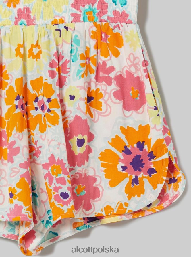 odzież Alcott szorty z kwiatowym nadrukiem bk1 czarny kobiety 2TXFF63