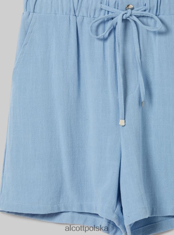 odzież Alcott szorty z mieszanki lnu bg3 beżowy jasny kobiety 2TXFF622