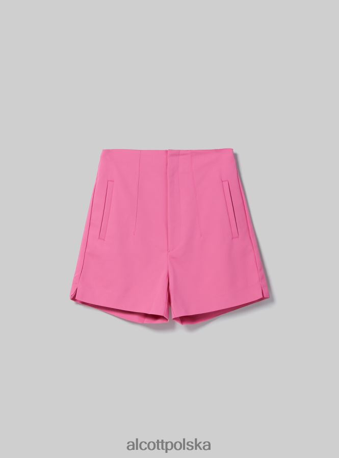 odzież Alcott szorty z podwójnymi zakładkami bk1 czarny kobiety 2TXFF6252