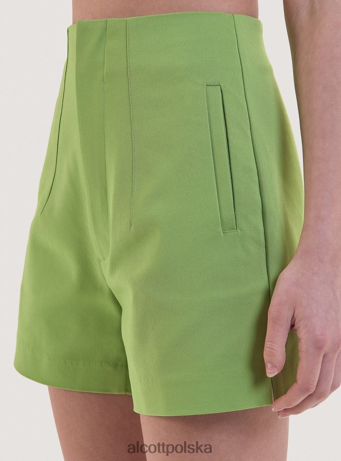 odzież Alcott szorty z podwójnymi zakładkami bk1 czarny kobiety 2TXFF6253