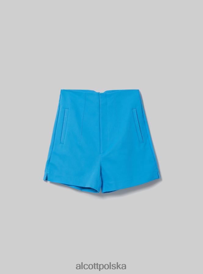 odzież Alcott szorty z podwójnymi zakładkami bk1 czarny kobiety 2TXFF6361