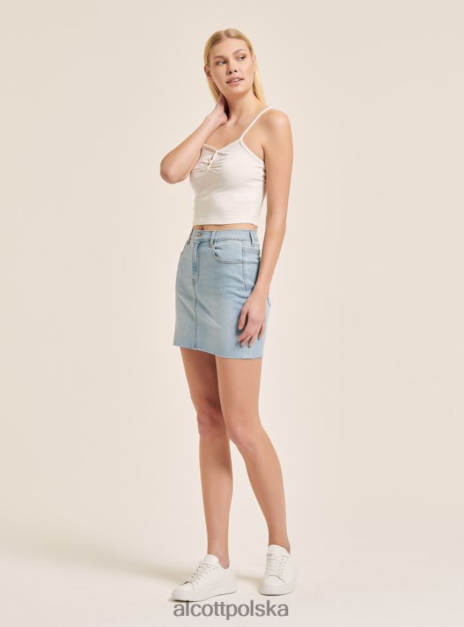 odzież Alcott zamierzam mini denim stretch lazur kobiety 2TXFF6147
