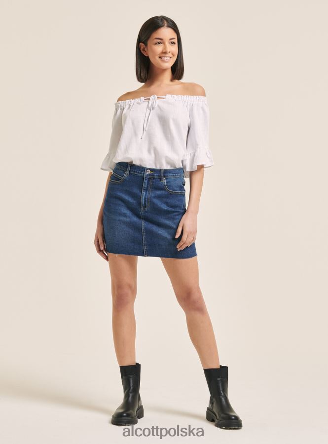 odzież Alcott zamierzam mini denim stretch lazur kobiety 2TXFF6180