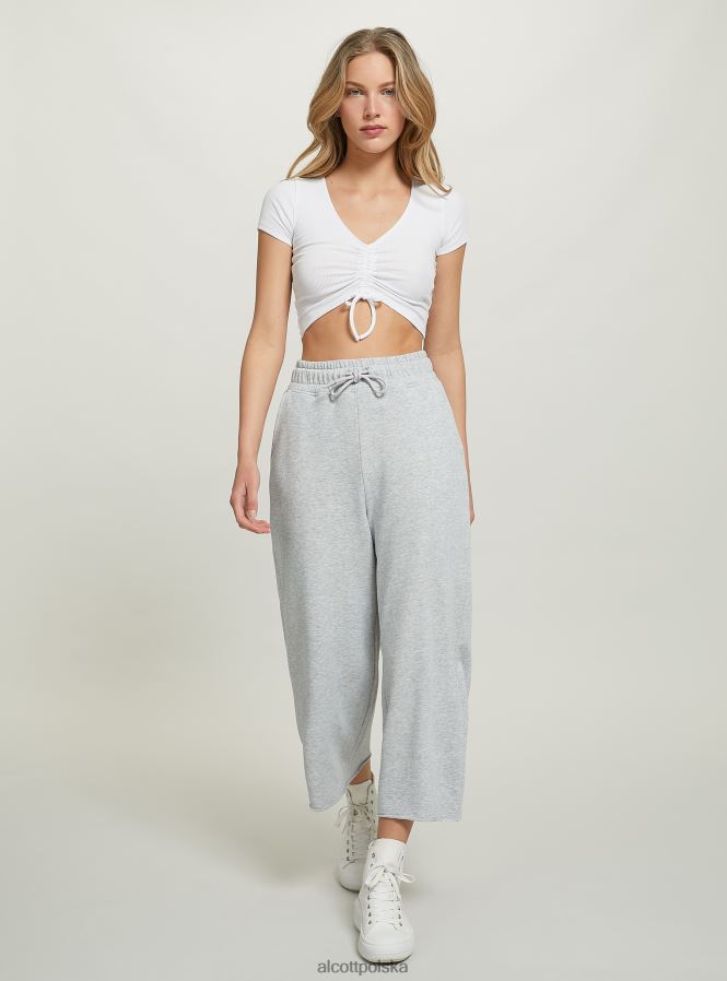 odzież Alcott krótkie, polarowe legginsy z elastyczną talią bk1 czarny kobiety 2TXFF6232