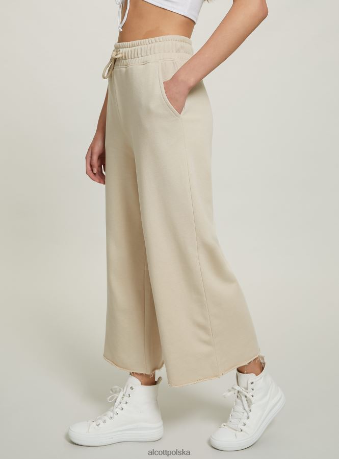 odzież Alcott krótkie, polarowe legginsy z elastyczną talią bk1 czarny kobiety 2TXFF6403