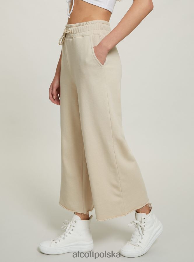 odzież Alcott krótkie, polarowe legginsy z elastyczną talią bk1 czarny kobiety 2TXFF6403