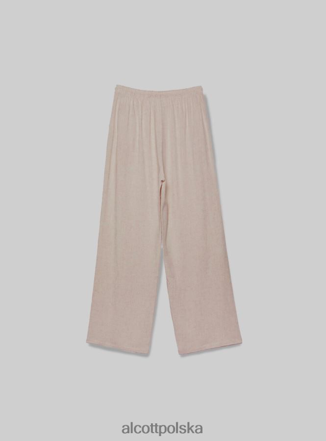 odzież Alcott pantaloni palazzo con coulisse bk1 czarny kobiety 2TXFF6348