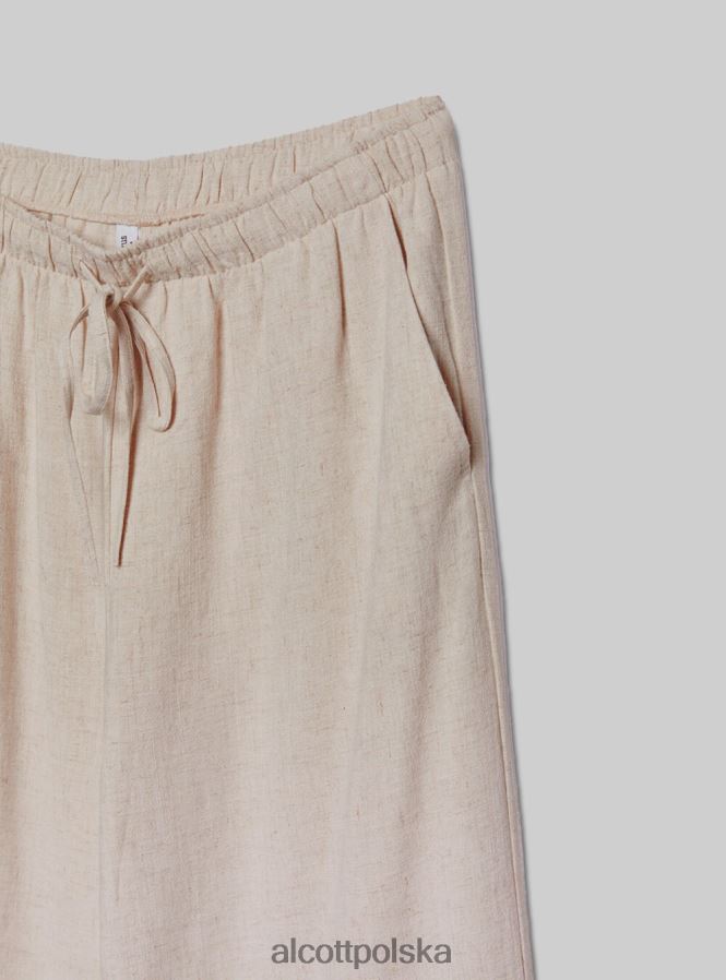 odzież Alcott pantaloni palazzo con coulisse bk1 czarny kobiety 2TXFF6348