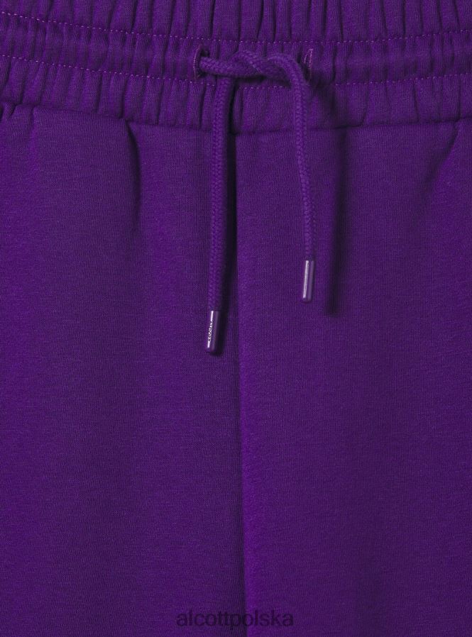 odzież Alcott pluszowe spodnie typu jogger bk1 czarny kobiety 2TXFF6216