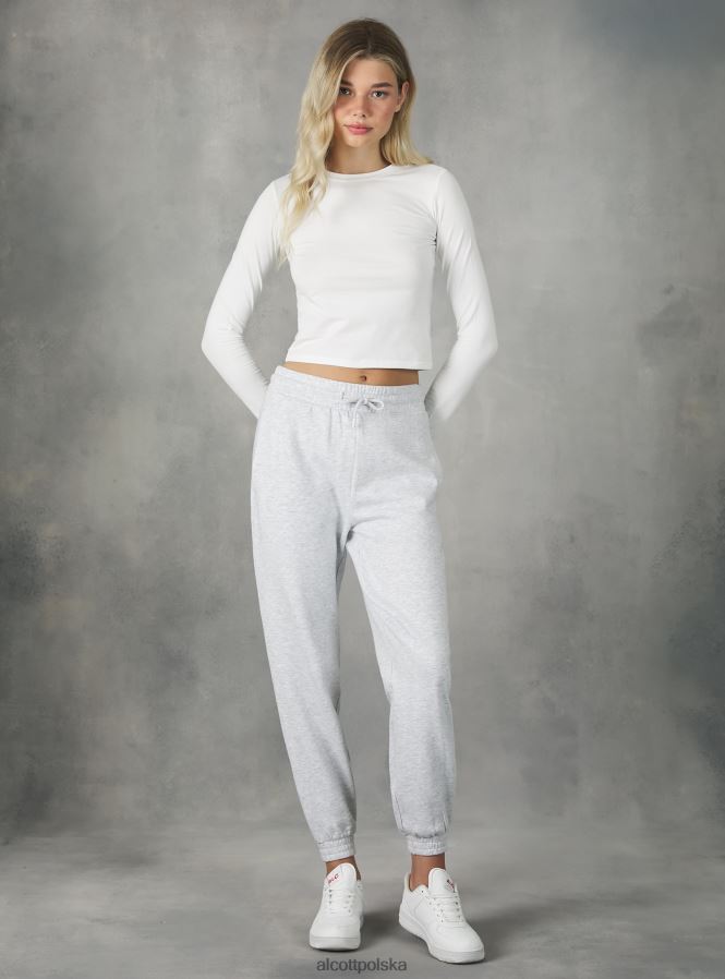 odzież Alcott pluszowe spodnie typu jogger bk1 czarny kobiety 2TXFF6235