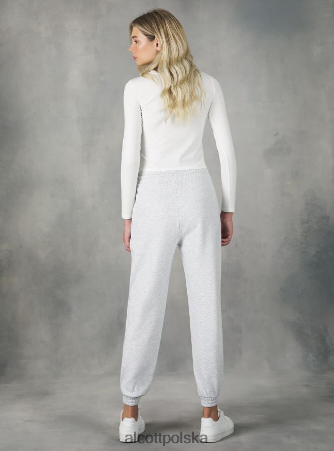 odzież Alcott pluszowe spodnie typu jogger bk1 czarny kobiety 2TXFF6235