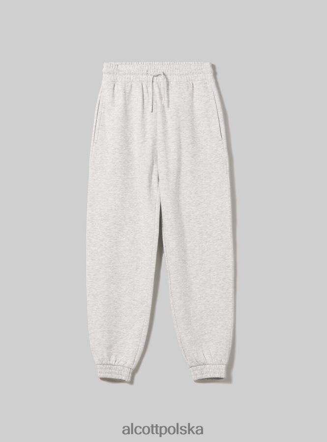 odzież Alcott pluszowe spodnie typu jogger bk1 czarny kobiety 2TXFF6235