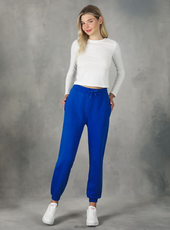 odzież Alcott pluszowe spodnie typu jogger bk1 czarny kobiety 2TXFF6416