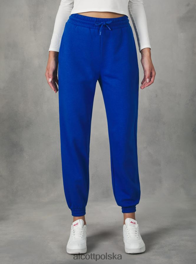 odzież Alcott pluszowe spodnie typu jogger bk1 czarny kobiety 2TXFF6416