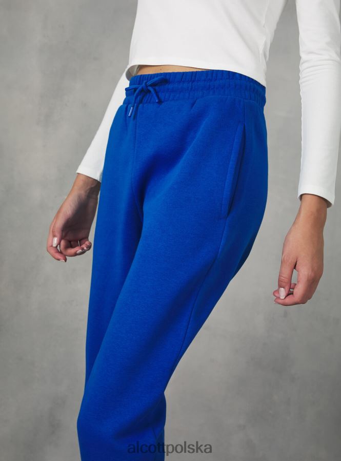 odzież Alcott pluszowe spodnie typu jogger bk1 czarny kobiety 2TXFF6416