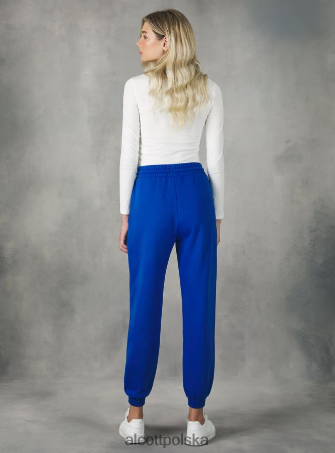 odzież Alcott pluszowe spodnie typu jogger bk1 czarny kobiety 2TXFF6416