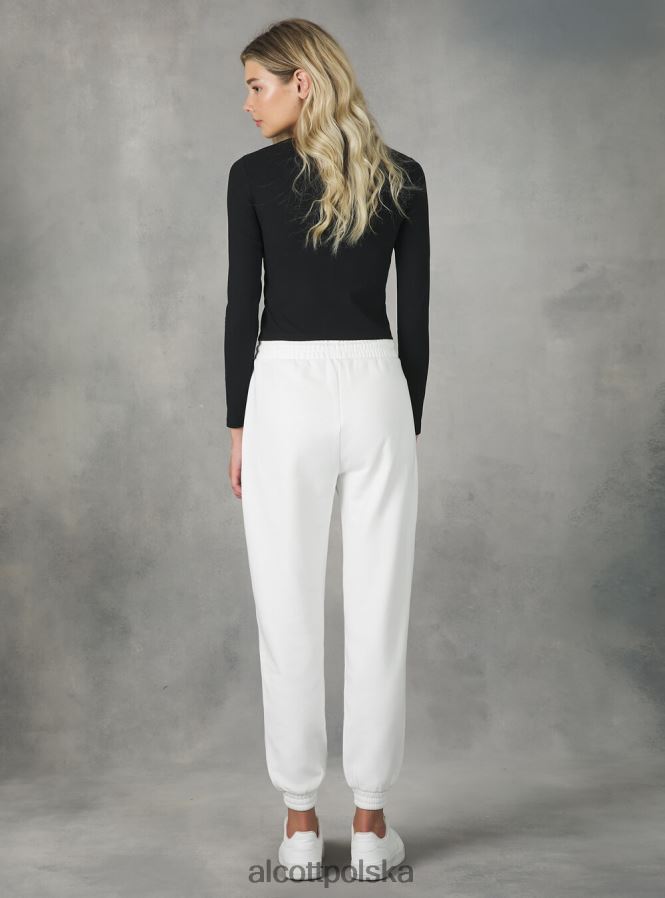 odzież Alcott pluszowe spodnie typu jogger bk1 czarny kobiety 2TXFF6469