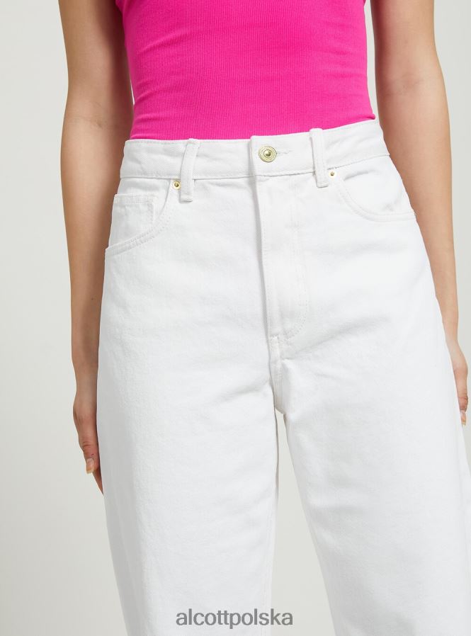 odzież Alcott proste spodnie o pełnej długości pk2 różowy średni kobiety 2TXFF616