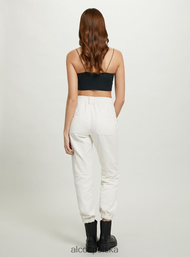 odzież Alcott spodnie typu jogger z łańcuszkiem bk1 czarny kobiety 2TXFF615