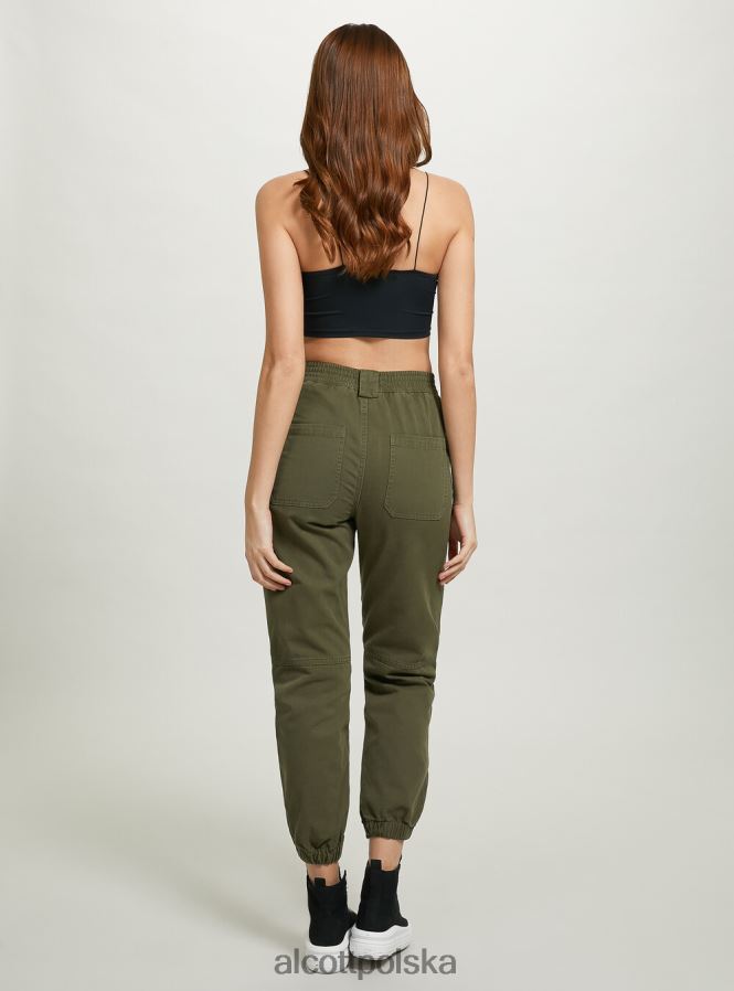 odzież Alcott spodnie typu jogger z łańcuszkiem bk1 czarny kobiety 2TXFF6298