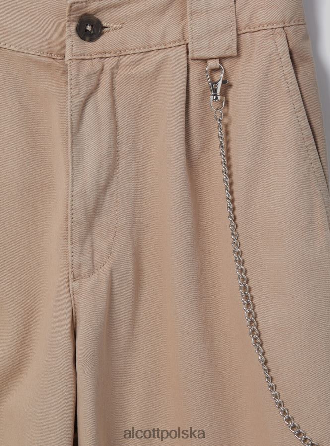 odzież Alcott spodnie typu jogger z łańcuszkiem bk1 czarny kobiety 2TXFF630