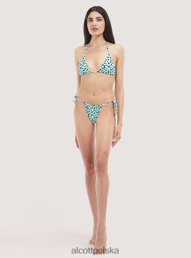 odzież Alcott Wiązany kostium kąpielowy z tkaniny pochodzącej z recyklingu wielobarwność kobiety 2TXFF6157