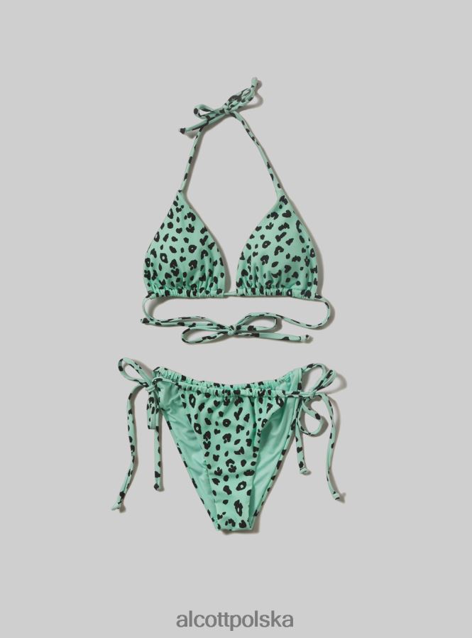 odzież Alcott Wiązany kostium kąpielowy z tkaniny pochodzącej z recyklingu wielobarwność kobiety 2TXFF6157