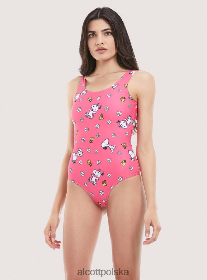 odzież Alcott orzeszki ziemne na całym kostiumie fuksja kobiety 2TXFF6114