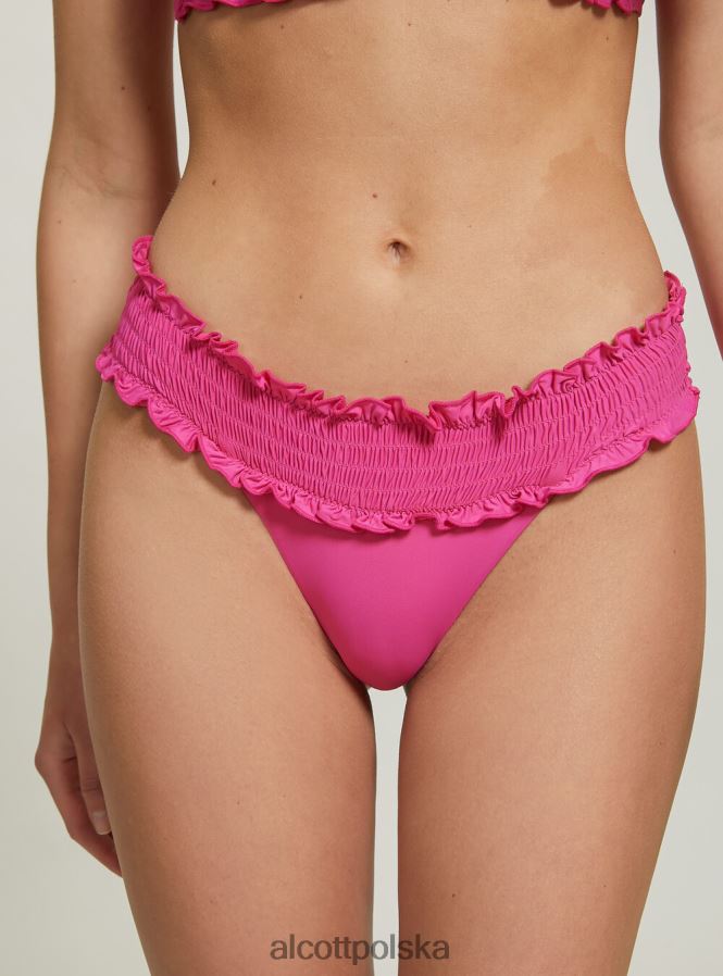 odzież Alcott teksturowane figi bikini typu bandeau bk1 czarny kobiety 2TXFF6387