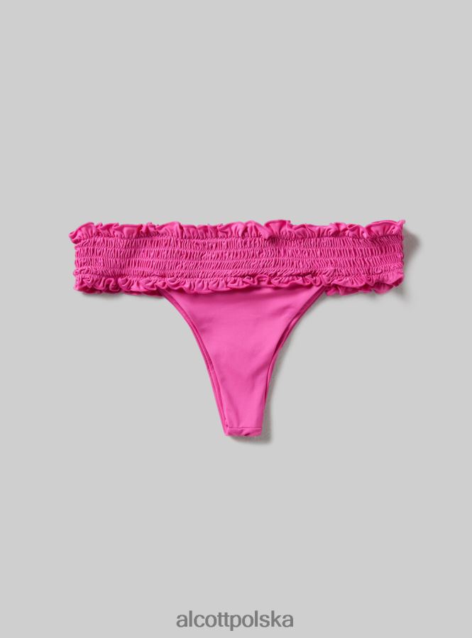 odzież Alcott teksturowane figi bikini typu bandeau bk1 czarny kobiety 2TXFF6387