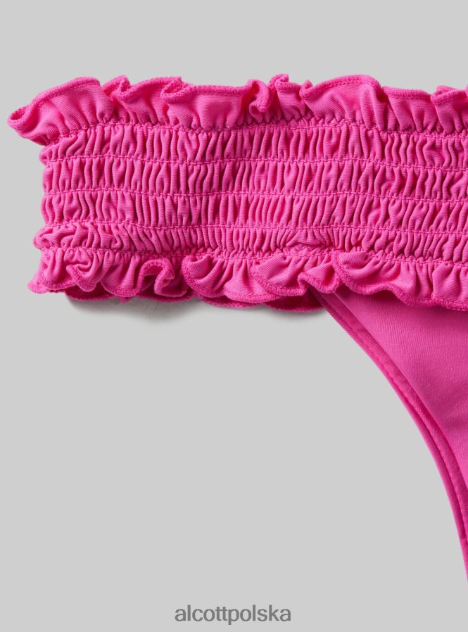 odzież Alcott teksturowane figi bikini typu bandeau bk1 czarny kobiety 2TXFF6387