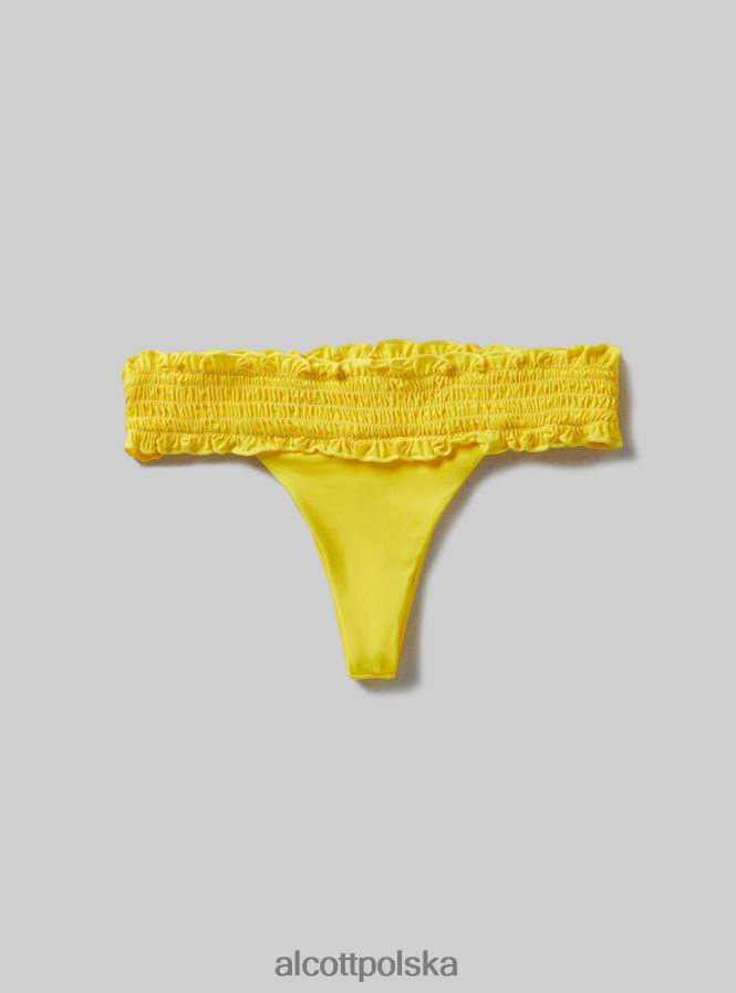 odzież Alcott teksturowane figi bikini typu bandeau bk1 czarny kobiety 2TXFF6449