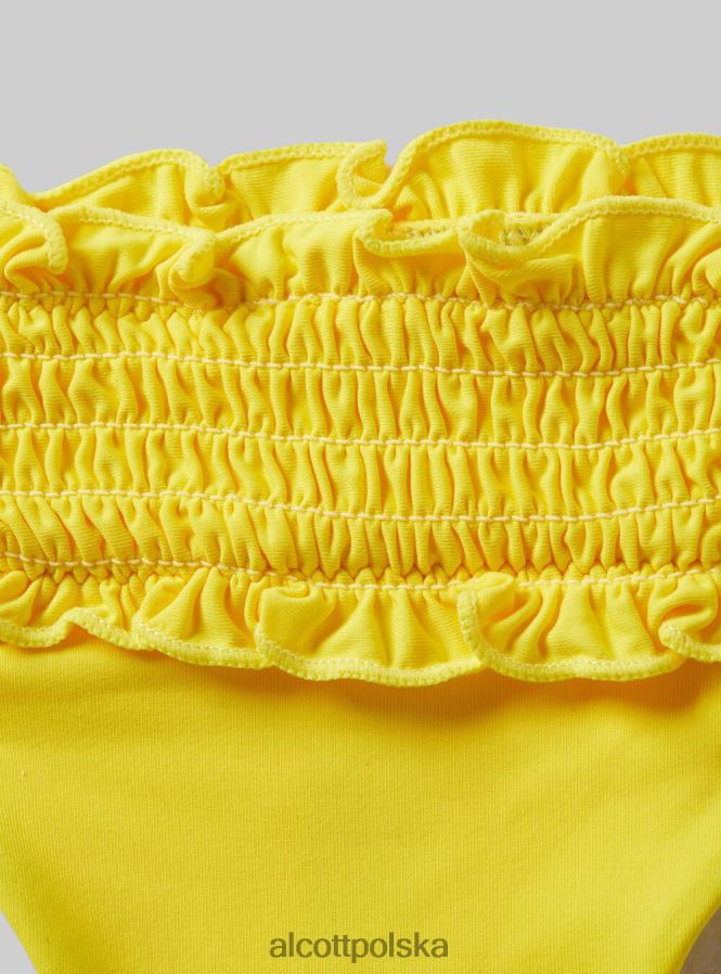 odzież Alcott teksturowane figi bikini typu bandeau bk1 czarny kobiety 2TXFF6449