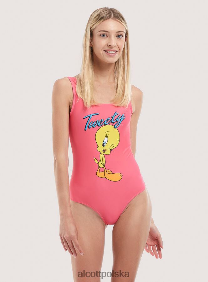 odzież Alcott tweetowy kostium c052 różowy kobiety 2TXFF6222