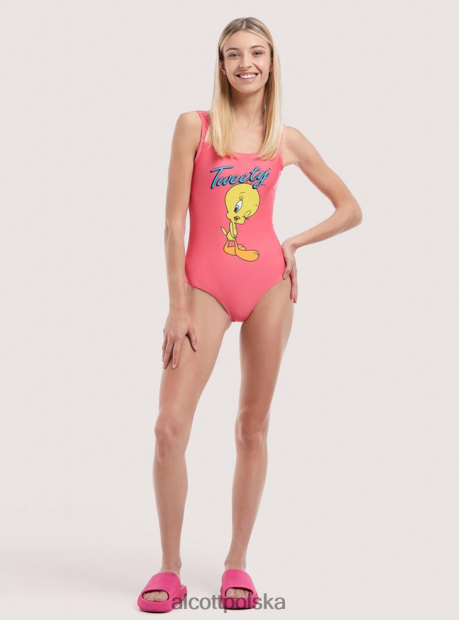 odzież Alcott tweetowy kostium c052 różowy kobiety 2TXFF6222