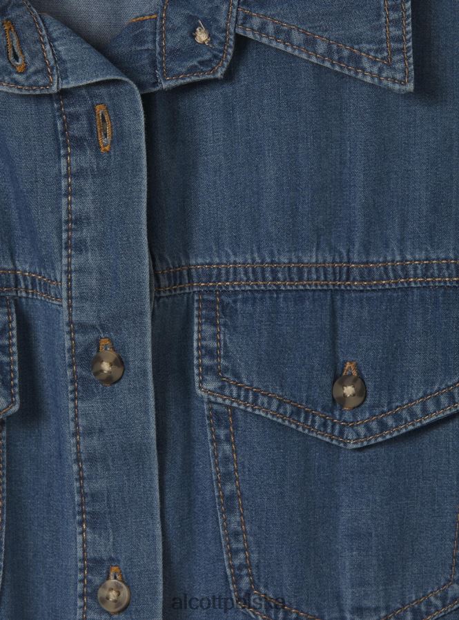 odzież Alcott Koszulka damska Vestito z dżinsu d003 średni niebieski kobiety 2TXFF6110