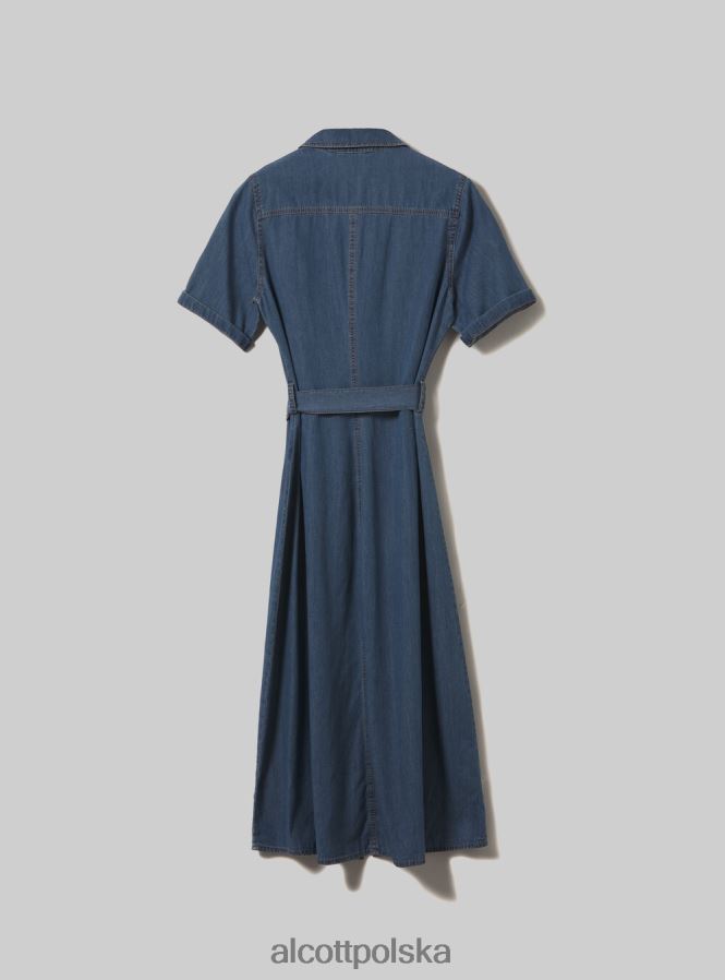 odzież Alcott Koszulka damska Vestito z dżinsu d003 średni niebieski kobiety 2TXFF6110