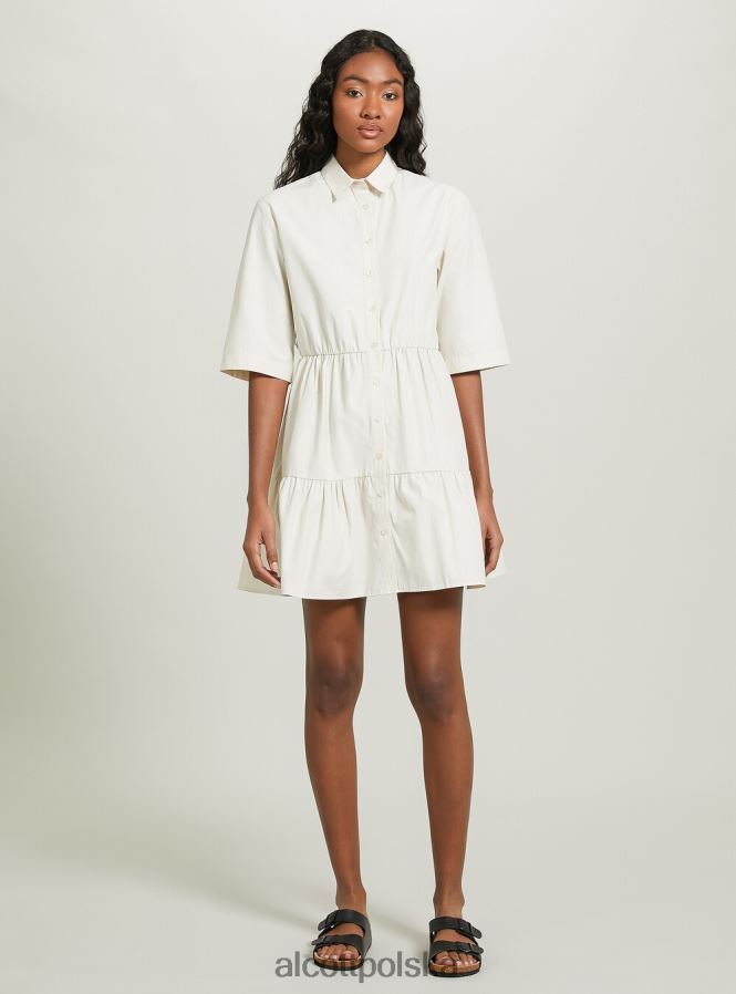 odzież Alcott koszulka Vestito w popeline bg3 beżowy jasny kobiety 2TXFF619