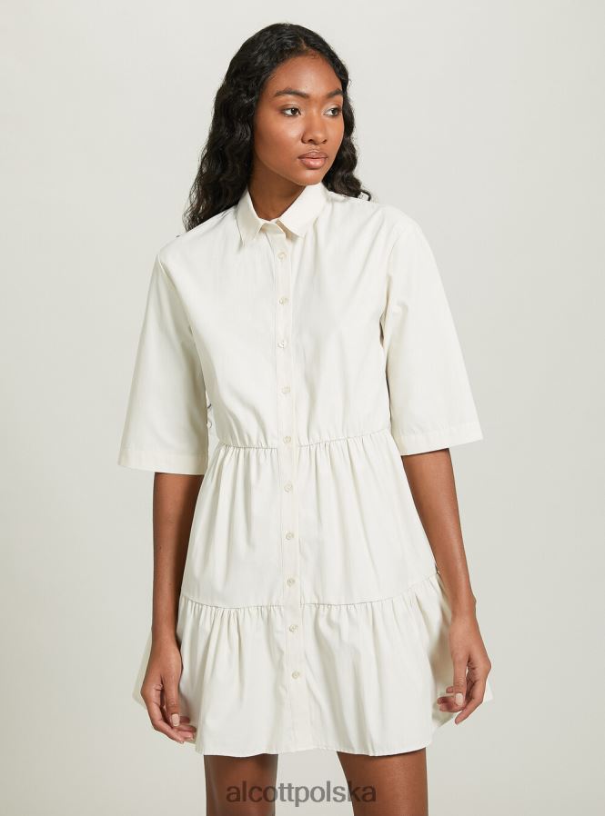 odzież Alcott koszulka Vestito w popeline bg3 beżowy jasny kobiety 2TXFF619