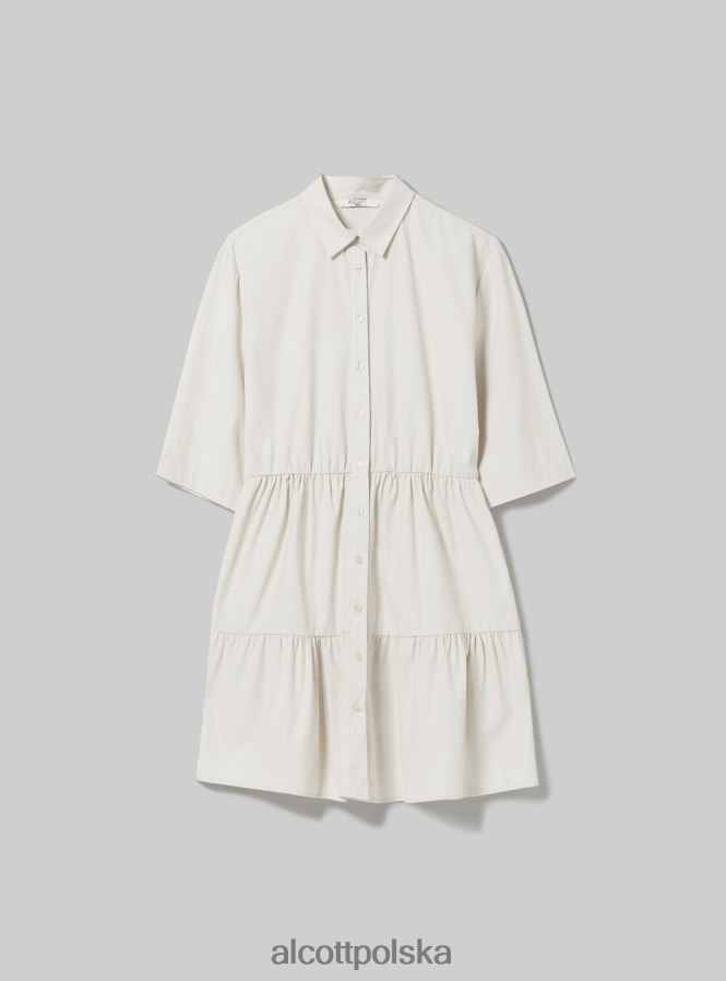 odzież Alcott koszulka Vestito w popeline bg3 beżowy jasny kobiety 2TXFF619