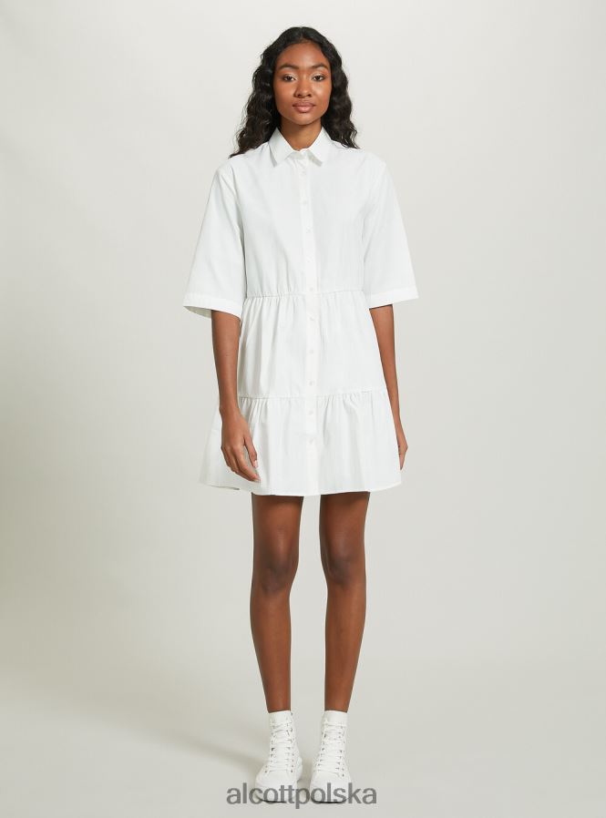 odzież Alcott koszulka Vestito w popeline bg3 beżowy jasny kobiety 2TXFF6397