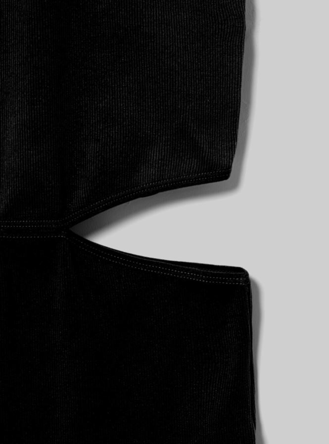 odzież Alcott wycięta sukienka z dekoltem typu halter bk1 czarny kobiety 2TXFF6197